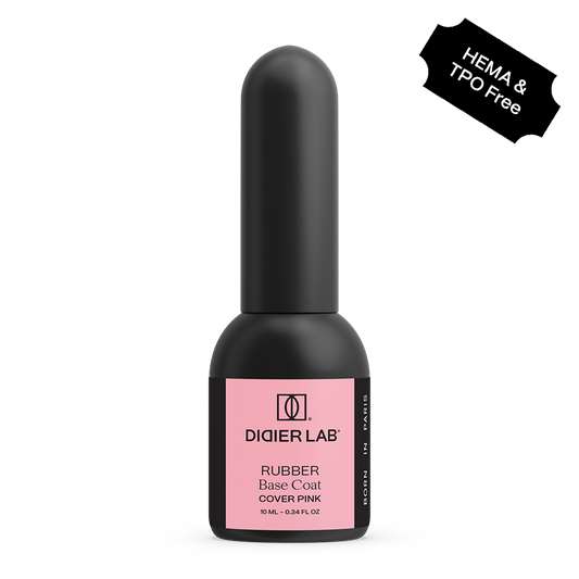 Gel Polish Rubber Base Coat, Cover Pink, HEMA and TPO Free, 10 ml