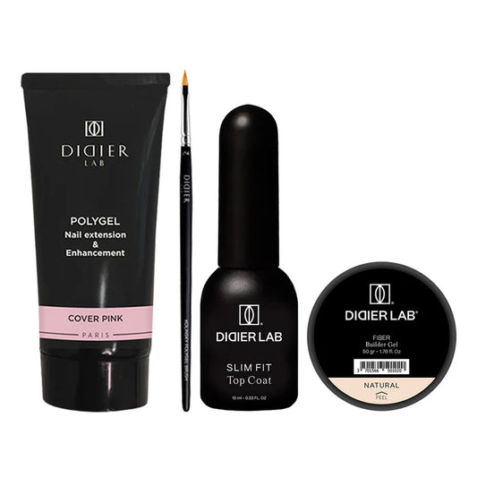 Set with Polygel & Fiber Builder Gel, Didier Lab
