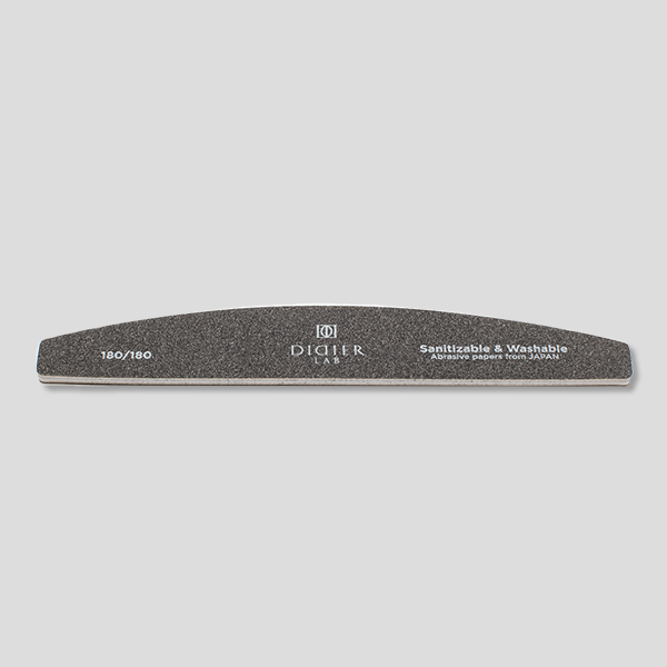 Nail File Halfmoon, Black, Didier Lab, 180/180