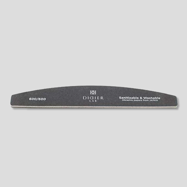 Nail File Halfmoon, Black, Didier Lab, 600/600