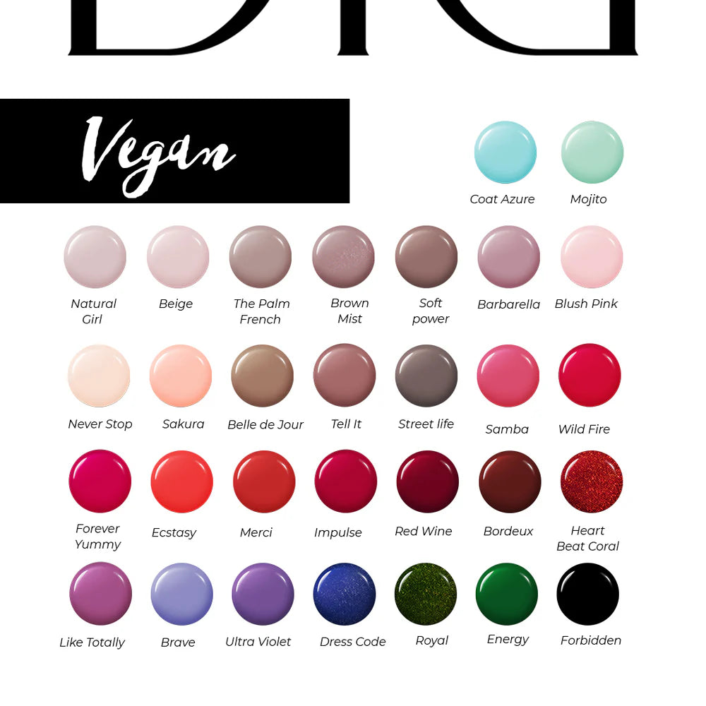 Green Reactive Vegan Nail Polish, Didier Lab, Forever Yummy, HEMA and TPO free, 10 ml