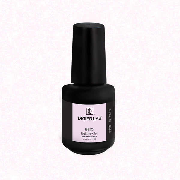 Builder Gel BBIO "Didier Lab", Pink Mask Glitter, 15ml