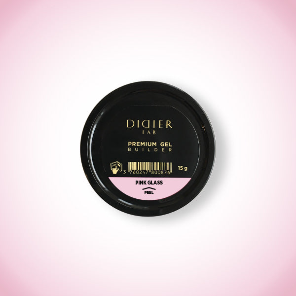 Premium Builder Gel, Didier Lab, Pink Glass, 15 g