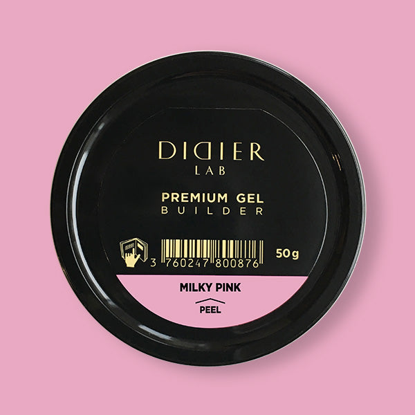 Premium Builder Gel, Didier Lab, Milky Pink, 50 g