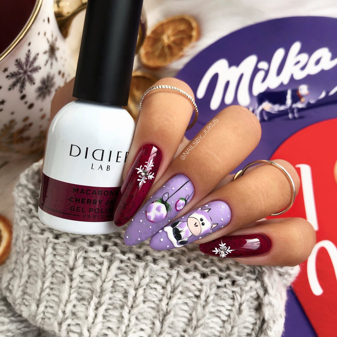 Gel polish "Didier Lab", Macarons, Cherry Jam