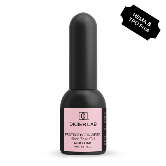 Fiber Base Coat, Didier Lab, Milky Pink, HEMA and TPO free, 10 ml