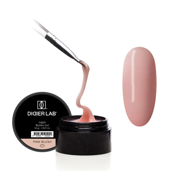 Fiber Builder Gel Didier Lab, Pink Blush, HEMA and TPO free, 50g