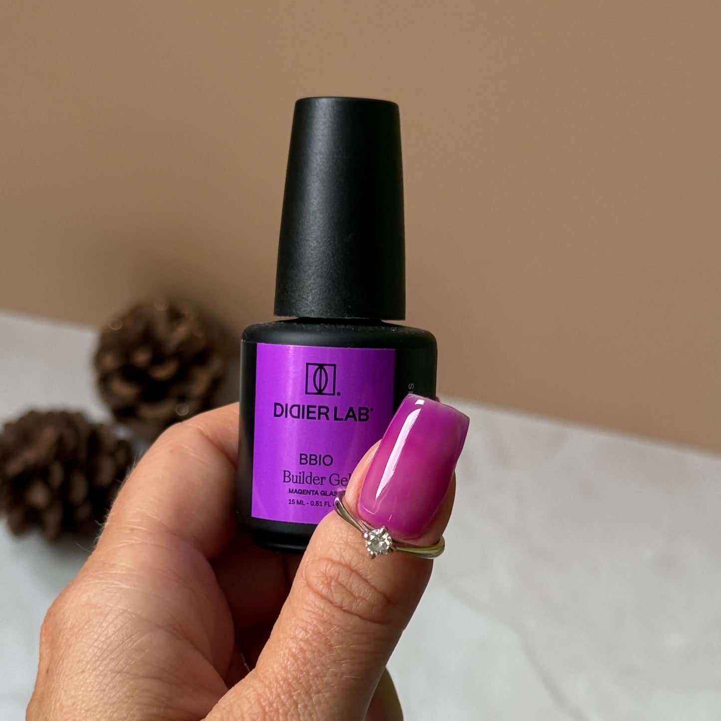 Builder Gel BBIO, Didier Lab, Magenta Glass, HEMA and TPO free, 15ml