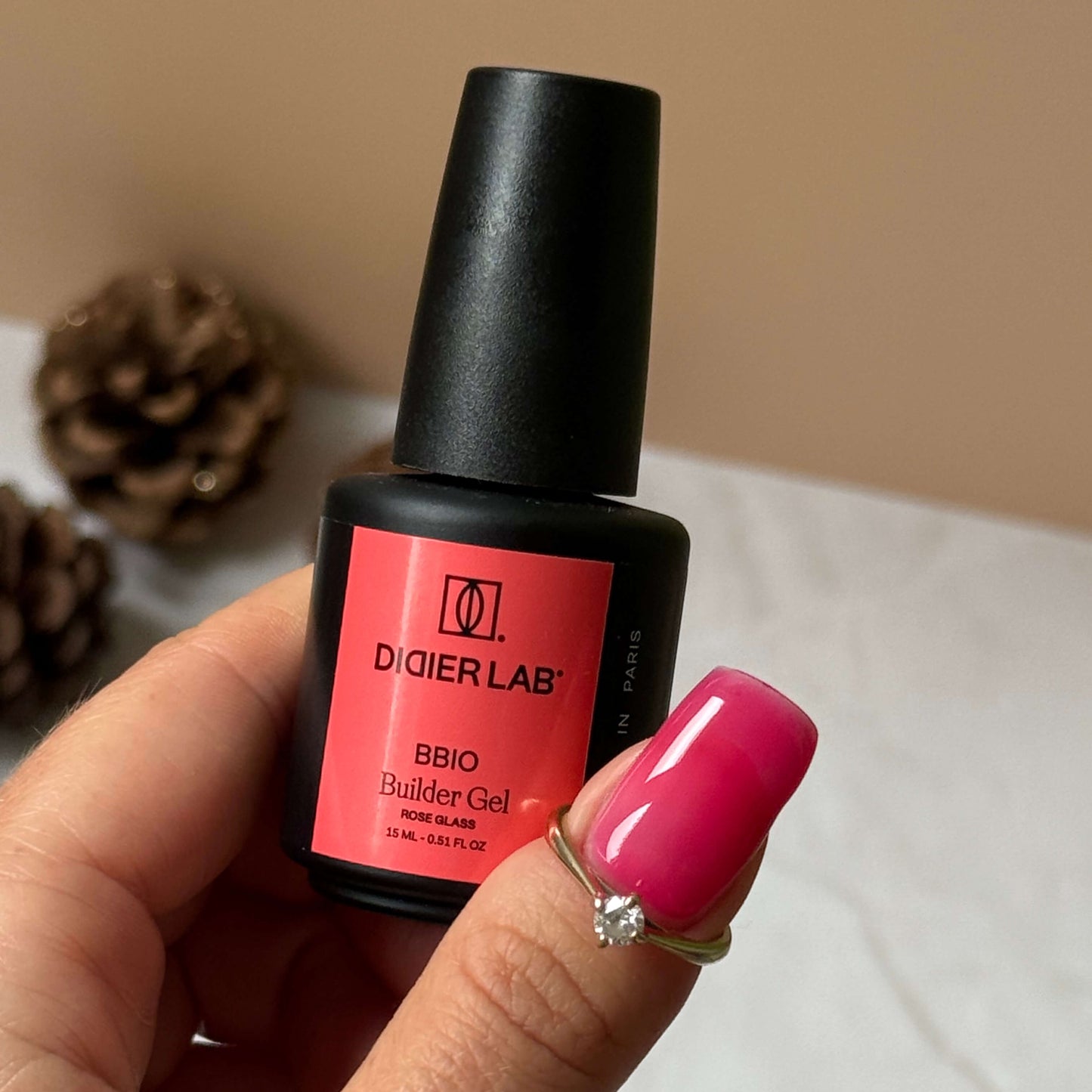 Builder Gel BBIO, Didier Lab, Rose Glass, HEMA and TPO free, 15ml
