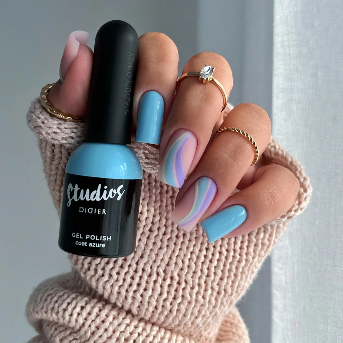 Gel polish Studios, Coat Azure, TPO free, 8ml