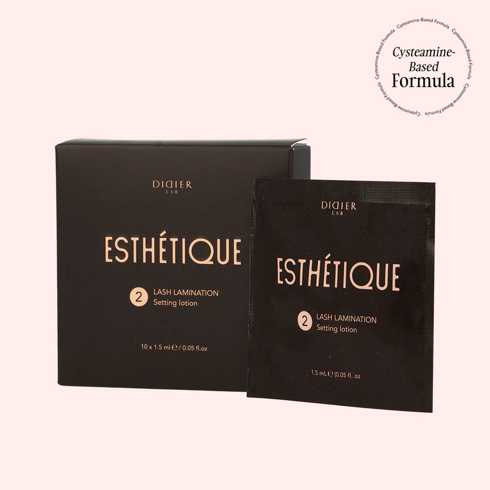 „DIDIER LAB ESTHÉTIQUE“ LASH LAMINATION CREAM N0. 2 „SETTING LOTION“, 10 PCS. X 1,5 ML.