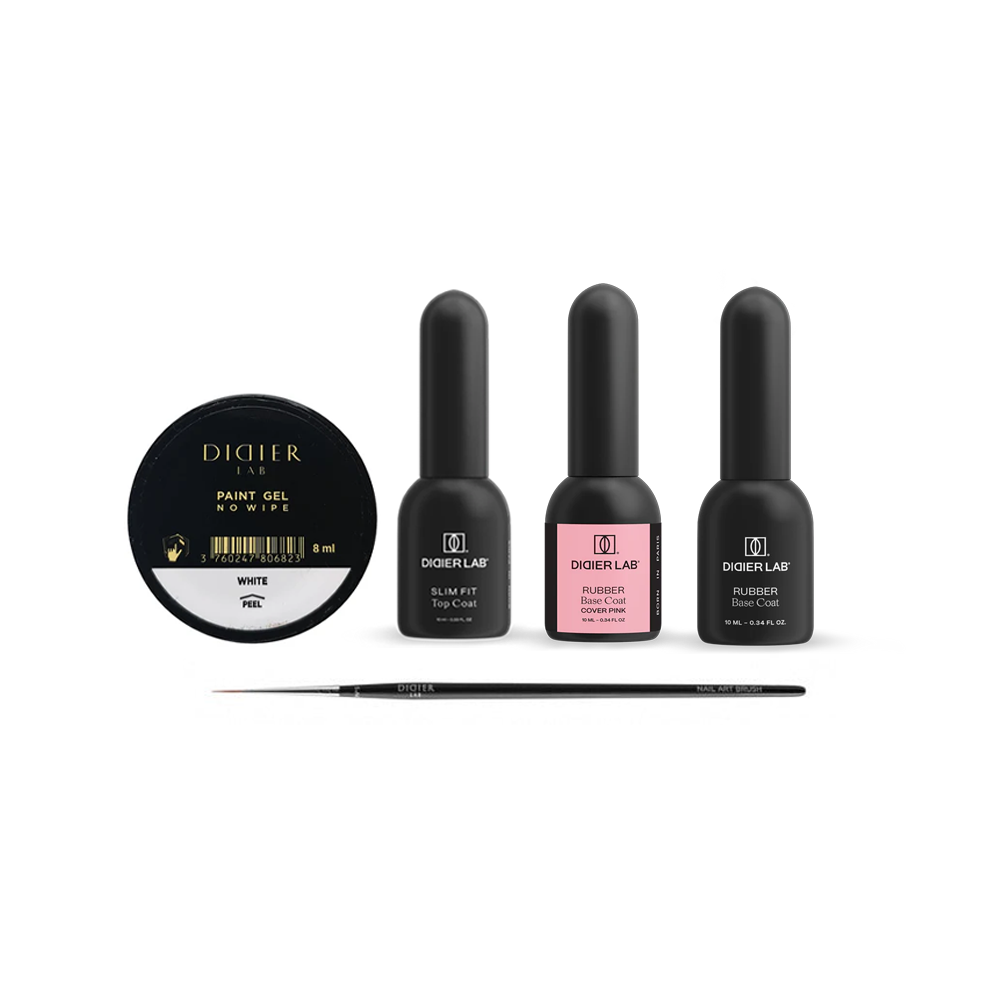 French Manicure Set with Rubber Bases, Didier Lab