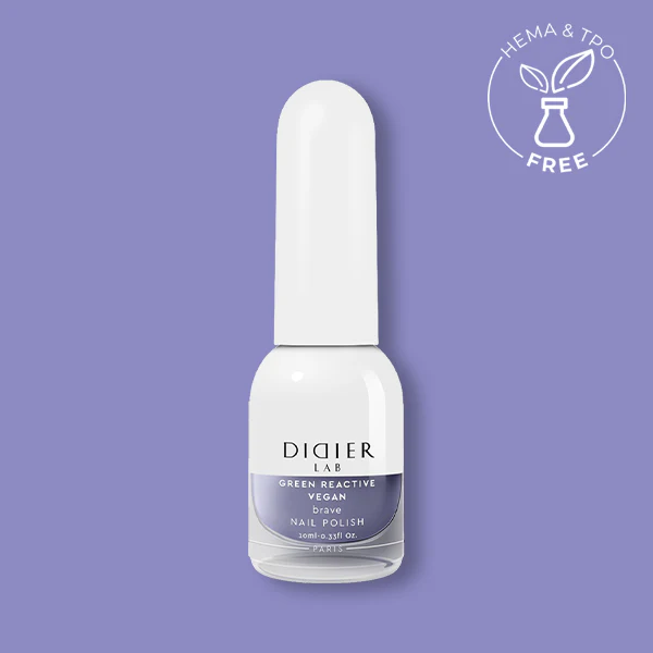Green Reactive Vegan Nail Polish, Didier Lab, Brave, 10 ml