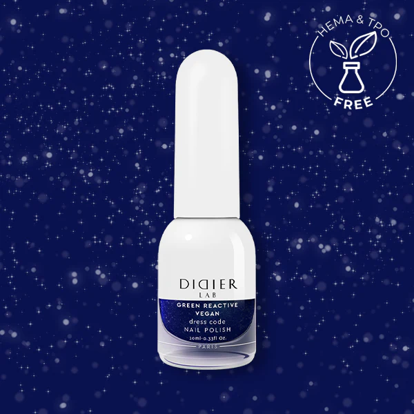Green Reactive Vegan Nail Polish, Didier Lab, Dress Code, HEMA and TPO free, 10 ml