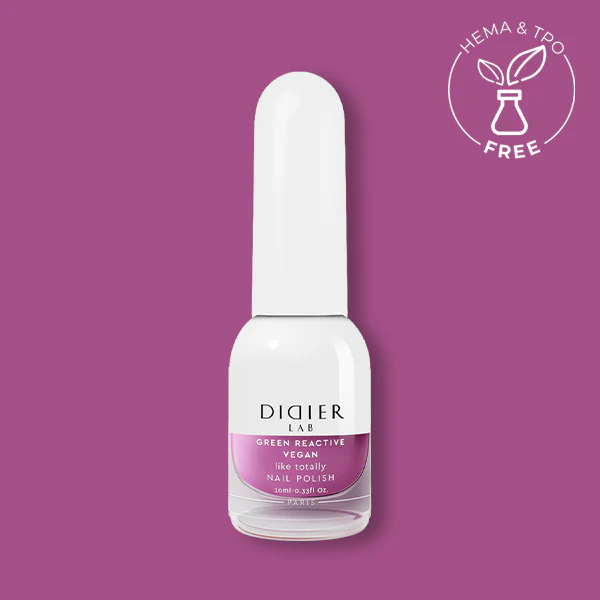 Green Reactive Vegan Nail Polish, Didier Lab, Like Totally, 10 ml