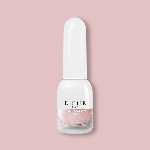 Green Reactive Vegan Nail Polish, Didier Lab, Blush Pink, 10 ml