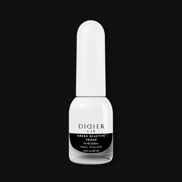 Green Reactive Vegan Nail Polish, Didier Lab, Forbidden, 10 ml