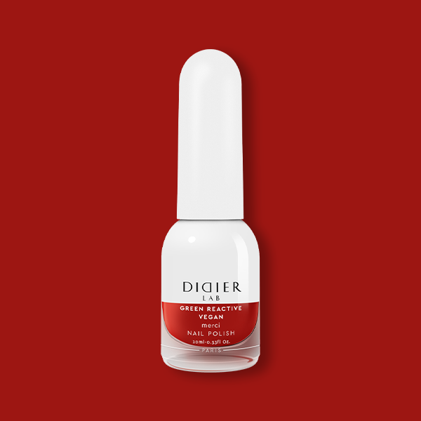 Green Reactive Vegan Nail Polish, Didier Lab, Merci, 10 ml
