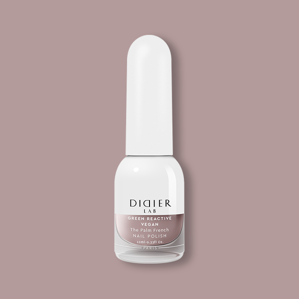 Green Reactive Vegan Nail Polish, Didier Lab, The Palm French, HEMA and TPO free, 10 ml