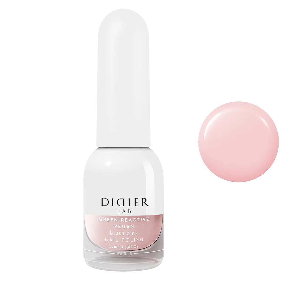 Green Reactive Vegan Nail Polish, Didier Lab, Blush Pink, 10 ml