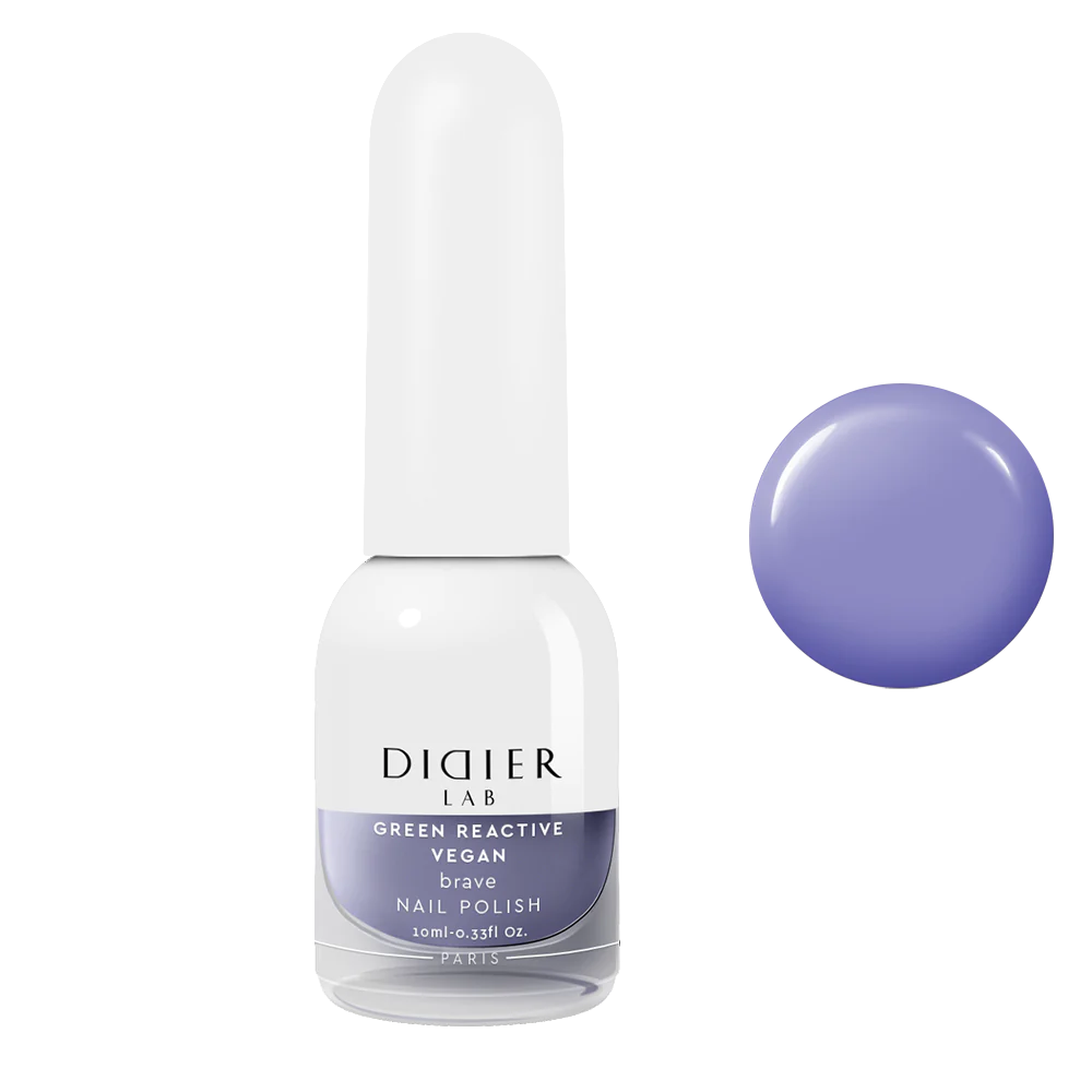 Green Reactive Vegan Nail Polish, Didier Lab, Brave, 10 ml