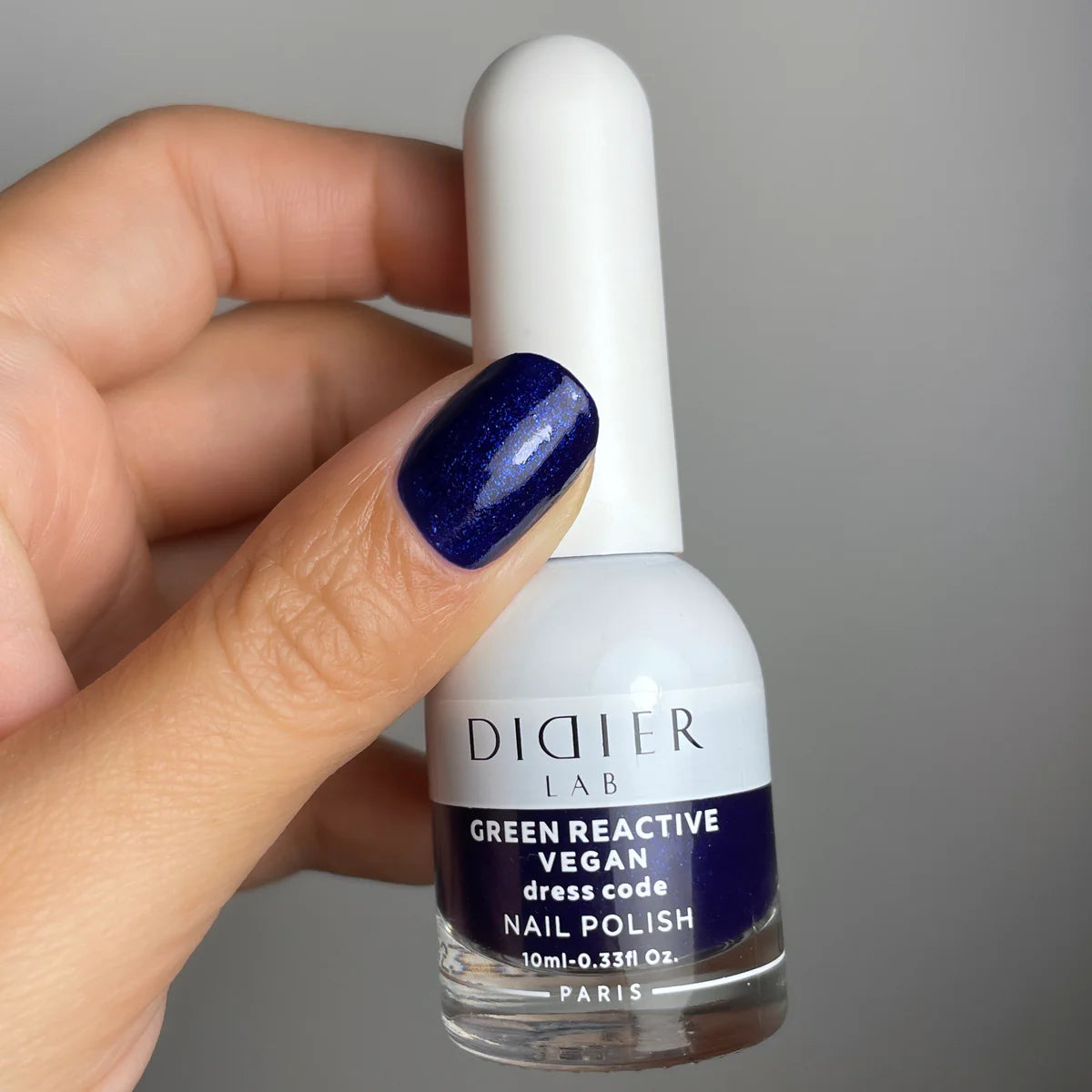 Green Reactive Vegan Nail Polish, Didier Lab, Dress Code, HEMA and TPO free, 10 ml