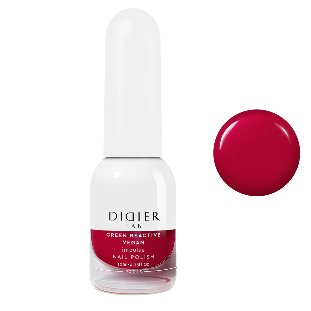 Green Reactive Vegan Nail Polish, Didier Lab, Impulse, 10 ml
