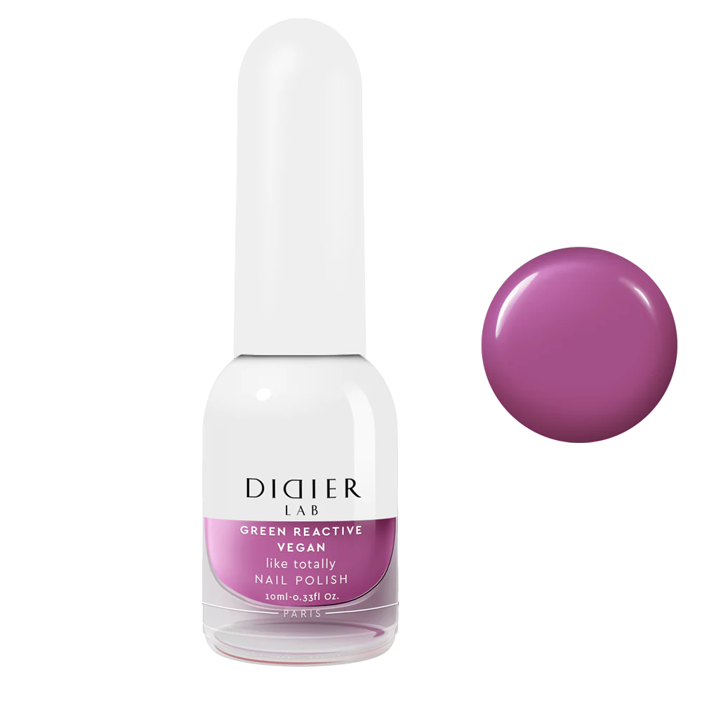 Green Reactive Vegan Nail Polish, Didier Lab, Like Totally, 10 ml
