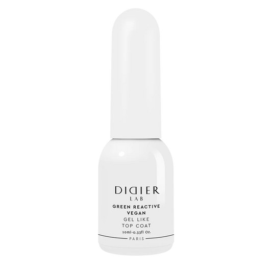Green Reactive Vegan Gel Like Top Coat, Didier Lab, HEMA and TPO free, 10 ml
