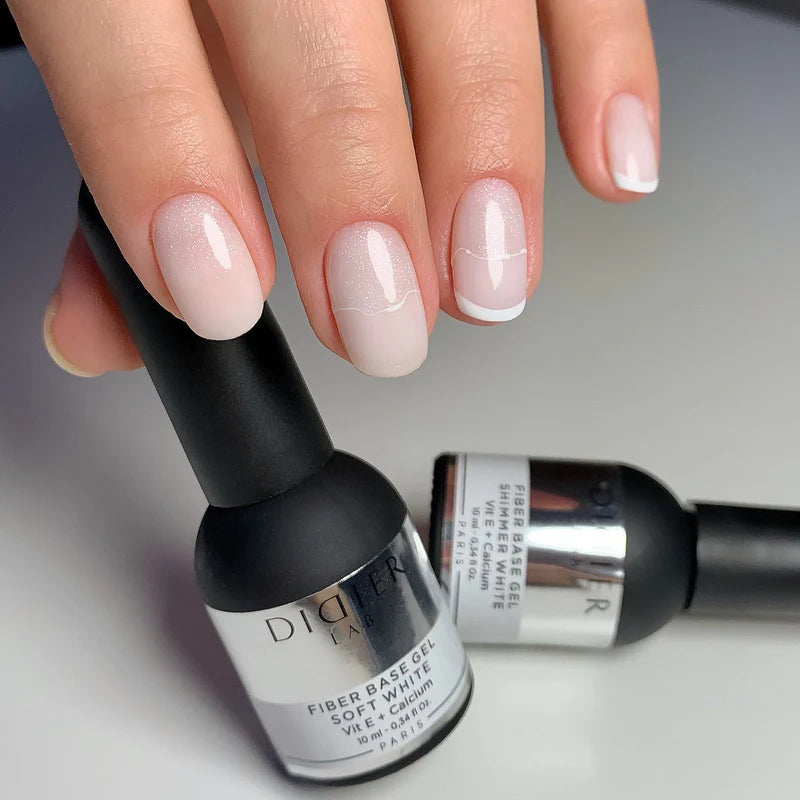 Fiber Base Coat, Didier Lab, Shimmer White, 10 ml