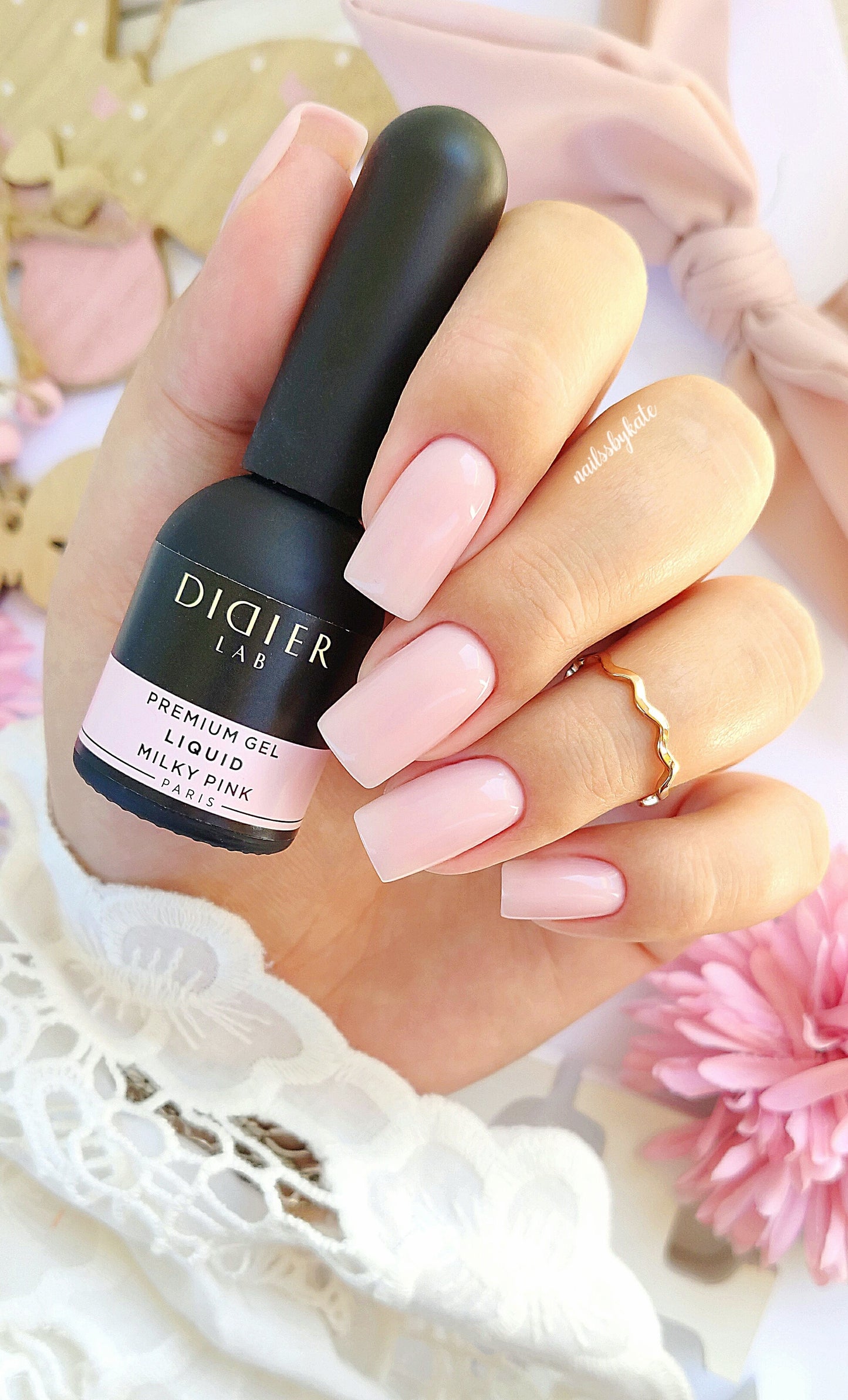 Premium Gel Liquid, Didier Lab, milky pink, 10 ml