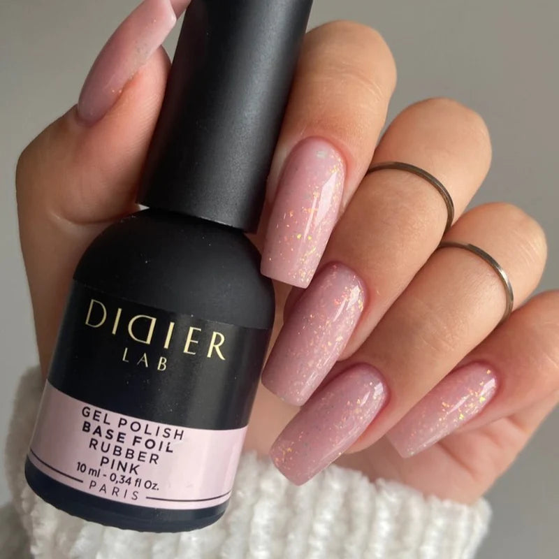 Gel Polish Rubber Base Foil, Pink, TPO free, 10 ml