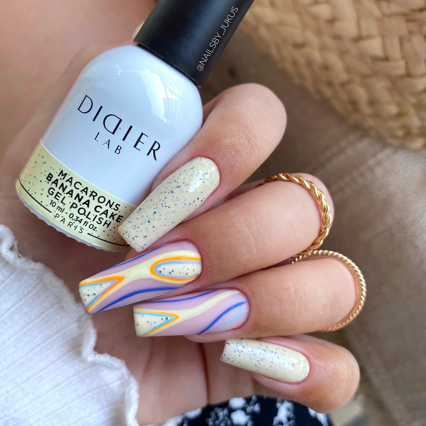 Gel Polish Macarons, Didier Lab, Banana Cake