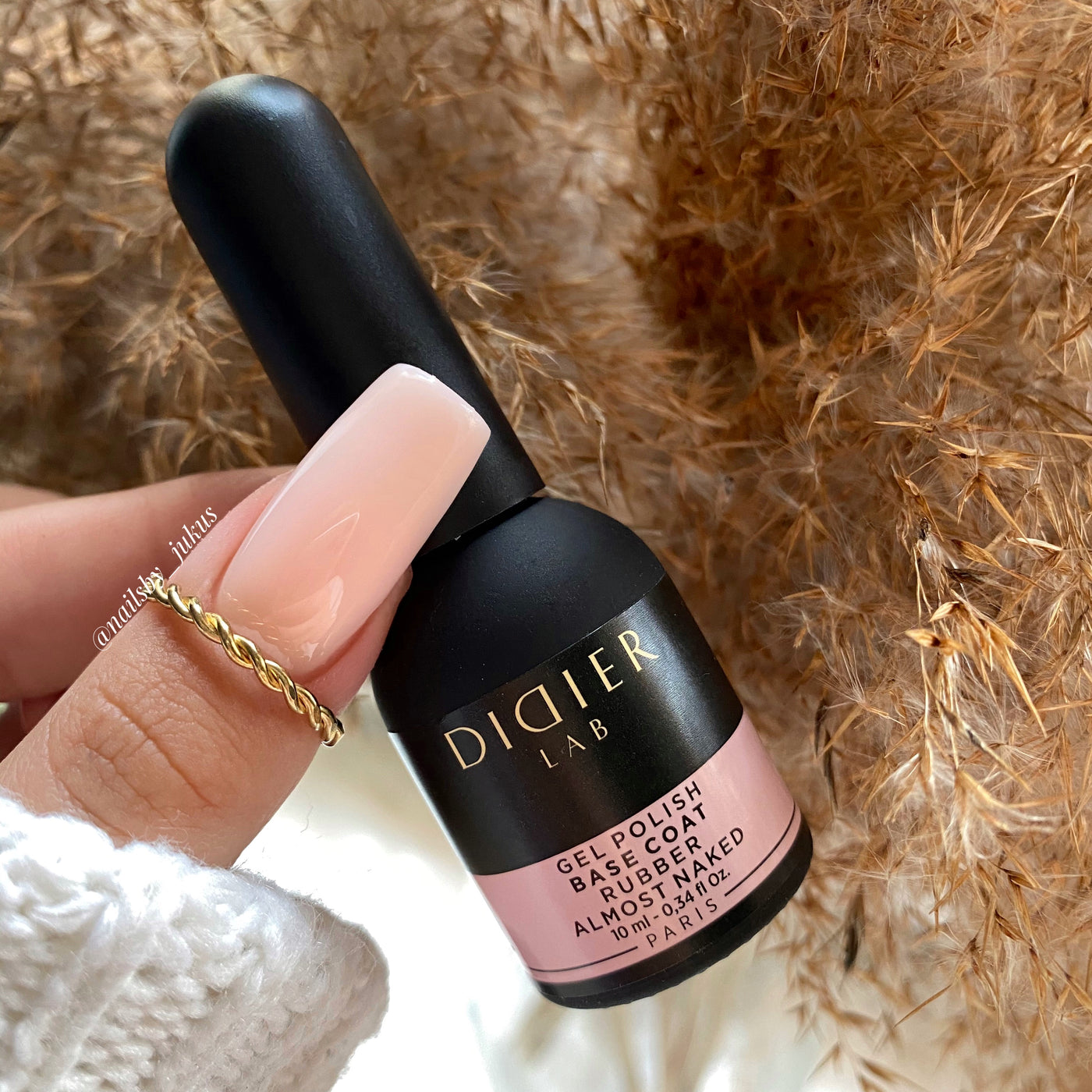 Gel Polish Rubber Base Coat, Almost Naked 10 ml