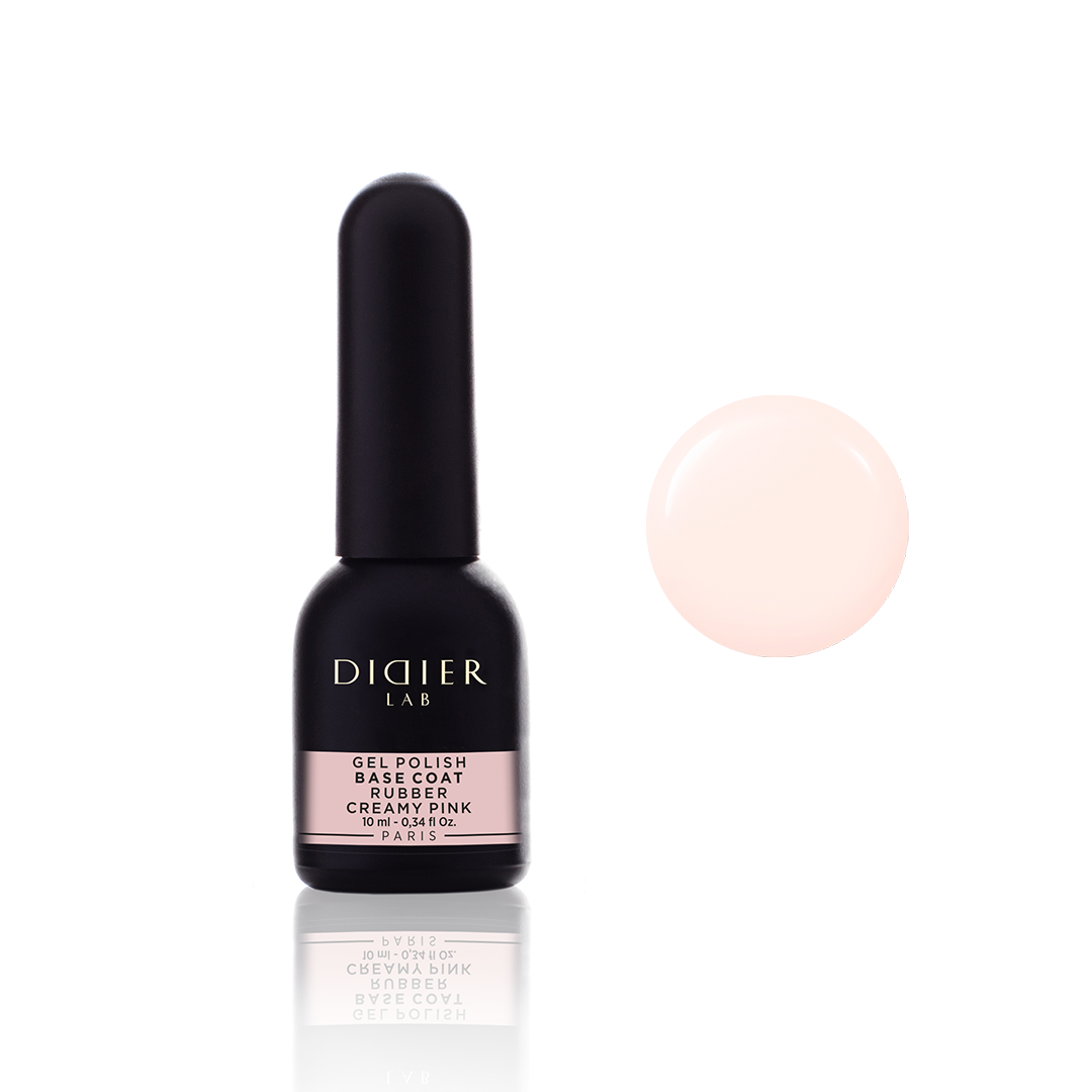 Gel Polish Rubber Base Coat, Creamy Pink 10 ml
