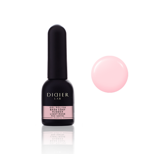 Gel Polish Rubber Base Coat, Didier Lab, Light Rose, 10 ml