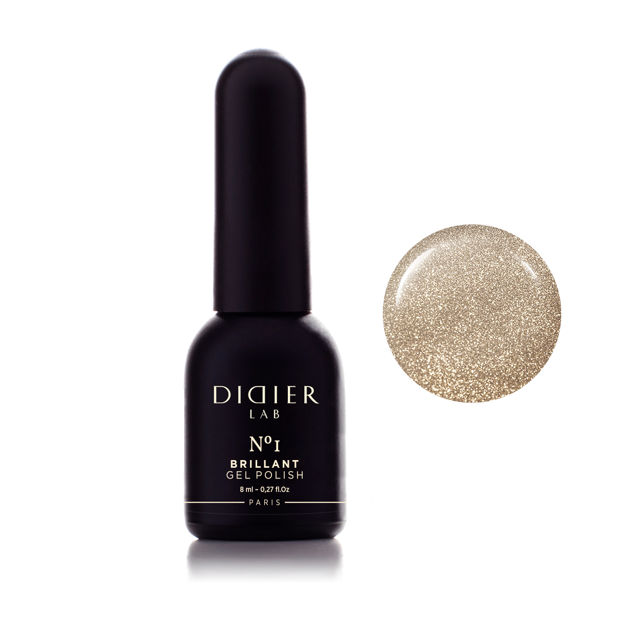 Gel Polish Brillant, Didier Lab, No. 1, HEMA and TPO free, 8 ml