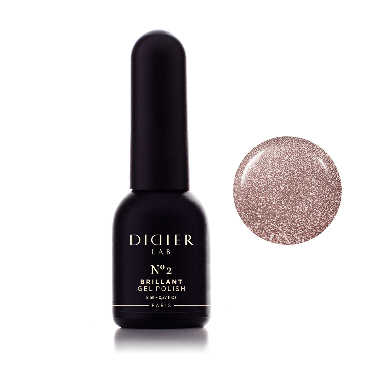 Gel Polish Brillant, Didier Lab, No. 2, HEMA and TPO free, 8 ml