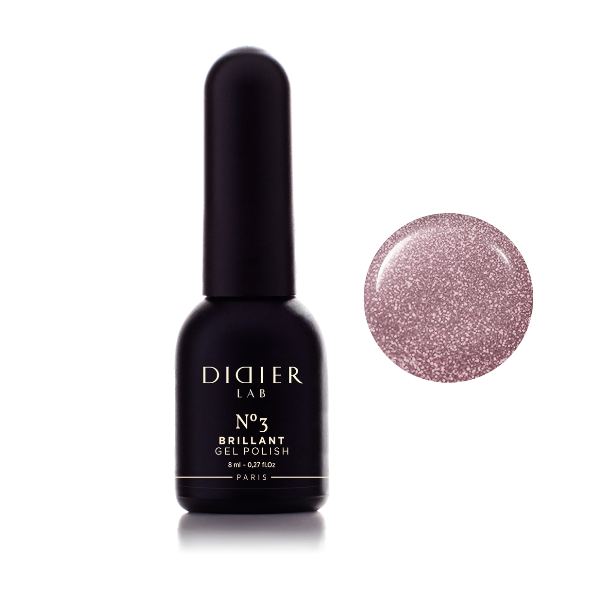 Gel Polish Brillant, Didier Lab, No. 3, HEMA and TPO free, 8 ml