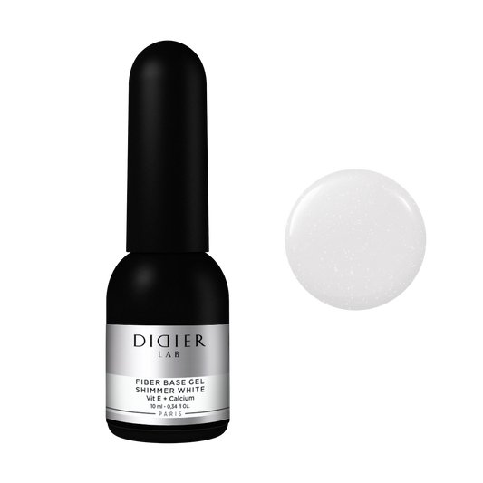 Fiber Base Coat, Didier Lab, Shimmer White, 10 ml