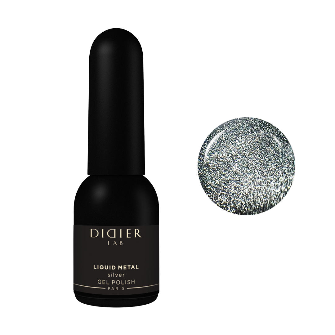 Gel Polish "Didier Lab" Liquid Metal, Silver, HEMA and TPO free