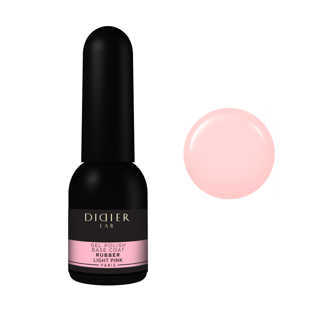 Gel polish, Rubber base coat, Light Pink, 10ml - LABORATOIRES DIDIER