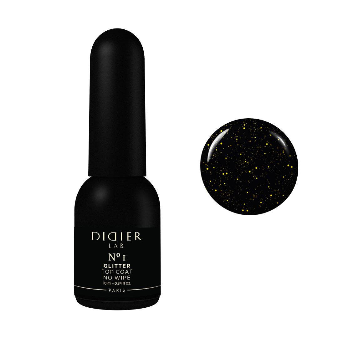 Gel Polish Top Coat, Didier Lab, Glitter No. 1