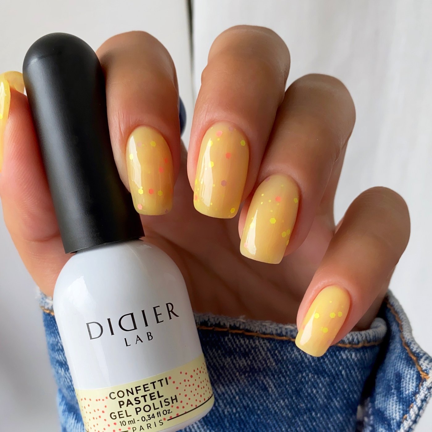 Gel Polish Confetti, Didier Lab, Pastel