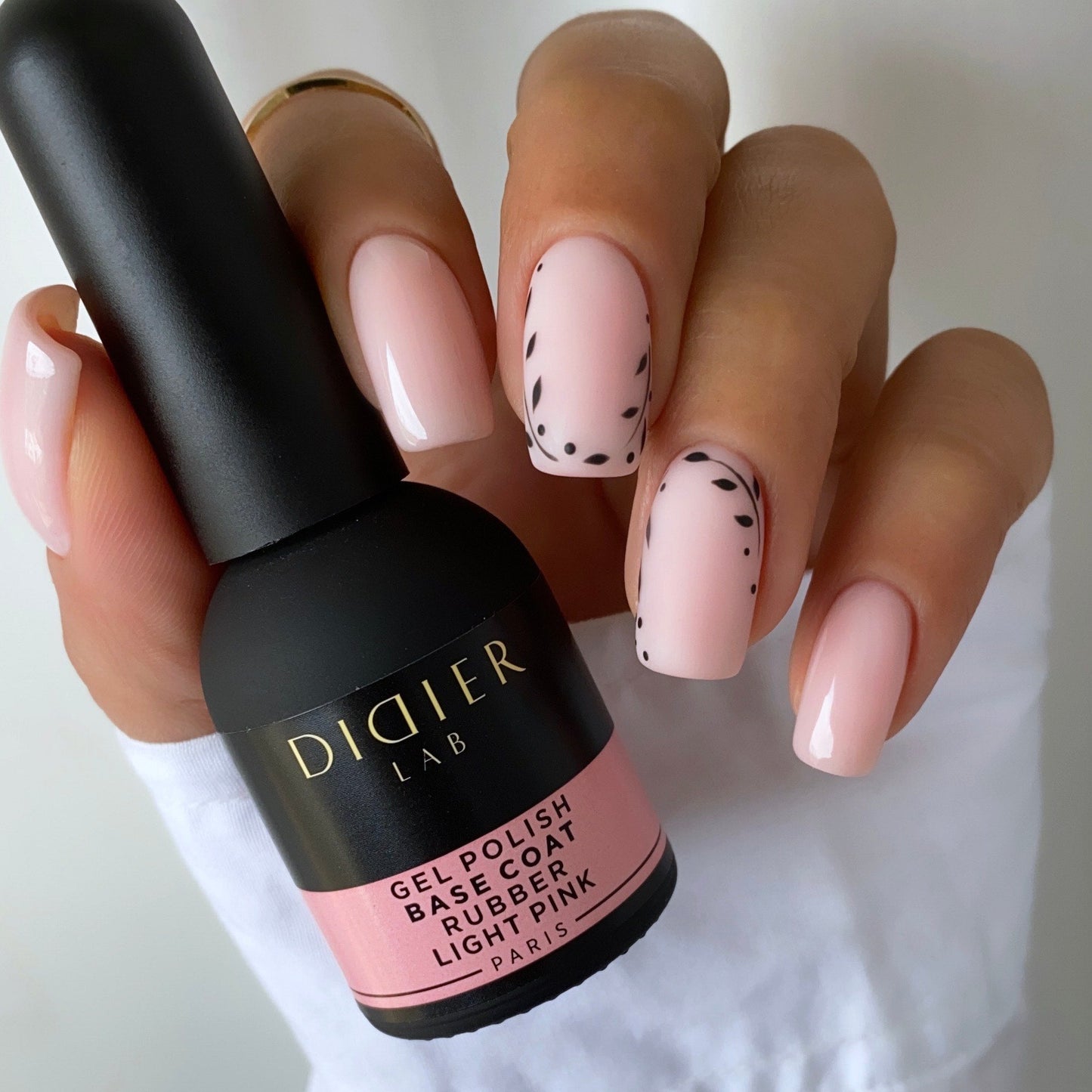 Gel polish, Rubber base coat, Light Pink, 10ml - LABORATOIRES DIDIER