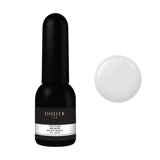 Top Coat No Wipe, Didier Lab, Milky White, 8ml
