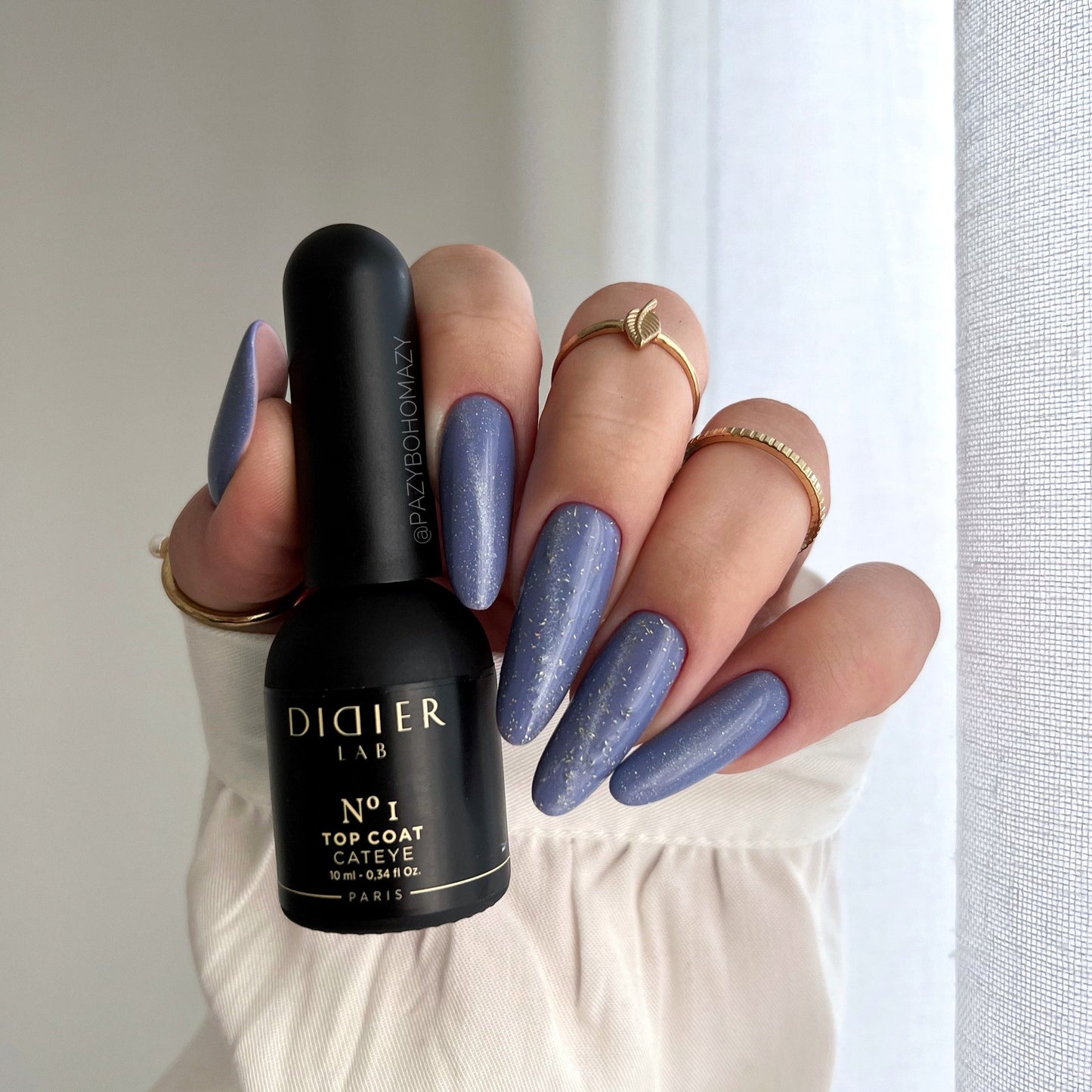 Gel Polish Top Coat No Wipe, Didier Lab, Cat Eye