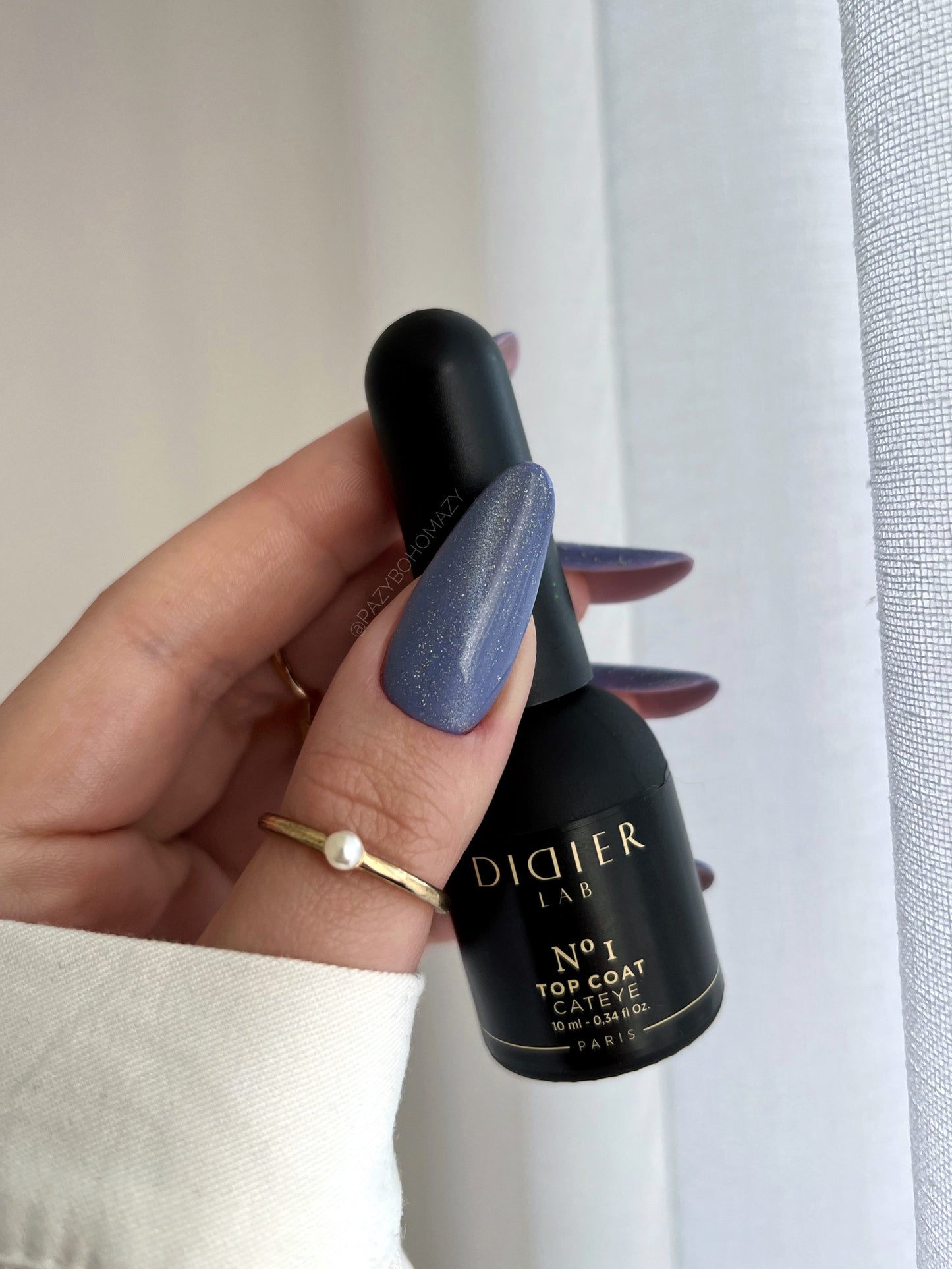 Gel Polish Top Coat No Wipe, Didier Lab, Cat Eye