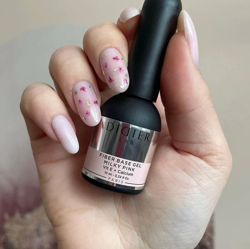 Fiber Base Coat, Didier Lab, Milky Pink, HEMA and TPO free, 10 ml