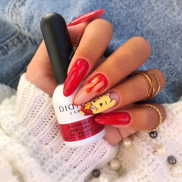 Macarons Gel Polish Didier Lab 'Red Love' - LABORATOIRES DIDIER